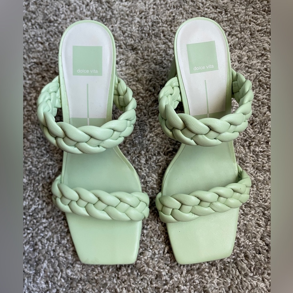 Dolce Vita Paily Heels - pistachio size 9
